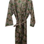 mushroom pin stripe robe