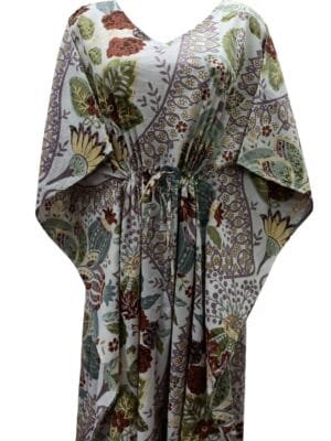 vintage floral print kaftan