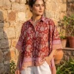 Block Print Kaftan Shirt